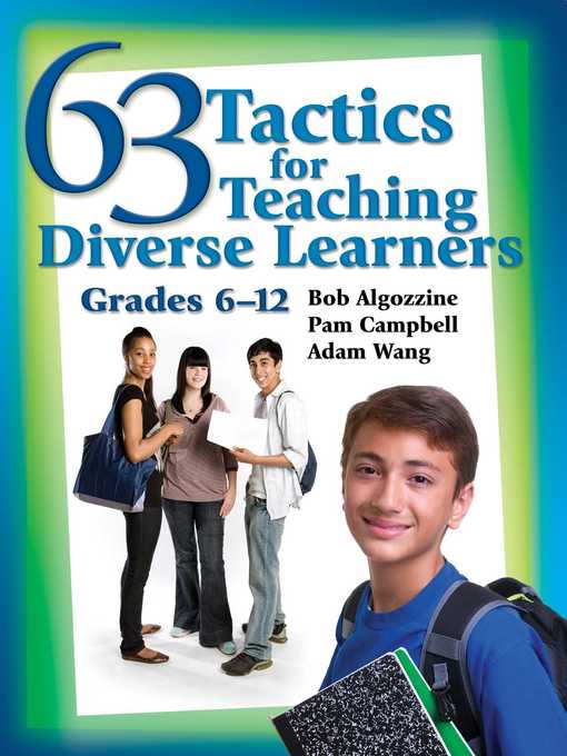 Title details for 63 Tactics for Teaching Diverse Learners: Grades 6-12 by Bob Algozzine - Available